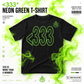 archive <333* NEON GREEN T-SHIRT BLACK